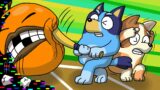 FNF Corrupted "SLICED" in Baseball Match | Annoying Orange x Bluey Animation
