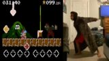 FNF MX Mario Chasing BF In Real Life (SMB. FUNK MIX: GAME OVER)
