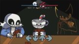 FNF Pasta Night but Cuphead Sans and Bendy + Fla