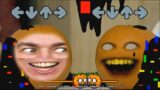 FNF Sliced But Corrupted Annoying Orange VS Annoying Orange In Real Life