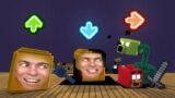 FNF Sliced Character Test  Gameplay VS Minecraft Animation | Annoying Orange In Real Life