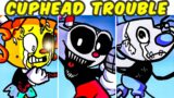 FNF Triple Trouble Cuphead Characters Sings it (Threefolding Knockout) | Friday Night Funkin' Cover