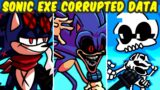 FNF VS Sonic.EXE Corrupted Data FULL WEEK (Sonic Red X) | FNF MOD/HARD/EXE | Friday Night Funkin