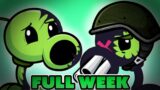 FRIDAY NIGHT FUNKIN mod EVIL Boyfriend VS Peashooter FULL WEEK (remaster)