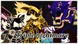 Friday Night Funkin' Triple nightmare, xenophanes vs Tails nightmare (1 HOUR)