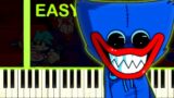 Friday Night Funkin' VS Huggy Wuggy – EASY Piano Tutorial