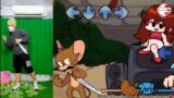 Friday Night Funkin' VS Jerry in real life Tom's Basement Show (FNF IRL) Tom & Jerry