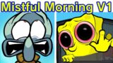 Friday Night Funkin' VS Mistful Crimson Morning V1 Update (Squidward, Spongebob, Patrick) (FNF Mod)