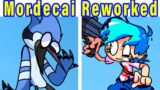 Friday Night Funkin' VS Mordecai Overworked Re-worked | Come Learn With Pibby!