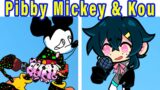 Friday Night Funkin' VS Pibby Mickey and Kou sing Quiet | Come Learn With Pibby!