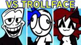 Friday Night Funkin' VS Trollface FULL WEEK + Cutscenes | Cute Artstyle (FNF Mod/Troll/Troll face)