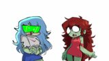 Green glasses meme | Sky x Gf Zombies |  Meme Friday Night Funkin | FNF Animation