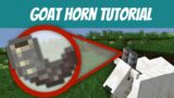 How To Get Goat Horns In Minecraft Tutorial!