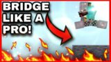 How To Jump Bridge In Minecraft Bedrock Edition #shorts #minecraft