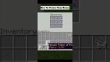 How To Protect Your House In Minecraft || #shorts