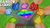 How to get SUPER RAREST RAINBOW LIQUID in Minecraft ! MULTI WATER !