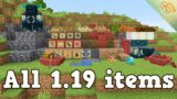 How to get every NEW item for minecraft 1.19