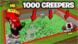 I Killed My Enemy Using 1000 Creepers on This Deadly Minecraft SMP | Entity 303 SMP Part 12