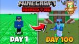I Survived 100 Days In Emerald Only World In MINECRAFT HARDCORE (HINDI)