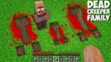 I found SECRET SCARY CREEPER FAMILY PIT in Minecraft ! DEAD CREEPER !