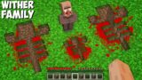 I found SECRET SCARY WITHER FAMILY PIT in Minecraft ! DEAD WITHER !