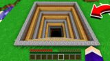 I found a BIGGEST VILLAGER PIT in Minecraft ! What's INSIDE the VILLAGER COBBLESTONE PIT ?