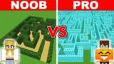 LABIRYNT NOOB vs LABIRYNT PRO w Minecraft!