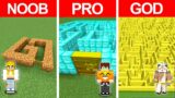 LABIRYNT NOOB vs PRO vs GOD w Minecraft!