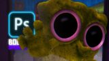 Making Bootleg SpongeBob from a Friday Night Funkin' Mod in Photoshop | Speed Edit
