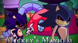 Mickeys Mayhem (But Sonic.exe and Bratwurst Sonic.exe Sing It) FNF SNS x Vs Mouse