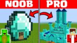 Minecraft NOOB vs PRO: BIGGEST DIAMOND SECURITY BASE by Mikey Maizen and JJ (Maizen Parody)
