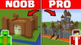 Minecraft NOOB vs PRO: CASTLE SECURITY BASE by Mikey Maizen and JJ (Maizen Parody)