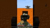 Minecraft but entire world is LAVA…. #shorts