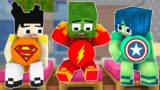 Monster School : Baby Zombie x Squid Game Doll SuperHeros Pregnant – Minecraft Animation