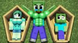 Monster School : Poor Baby Zombie PJ Pug and Bad Dad – Minecraft Animation