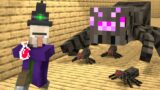 Monster School : Witch Accidentally Created A Poisonous Spider – Minecraft Animation