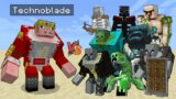 Mutant Technoblade vs all mutant creatures in Minecraft – Tribute to Technoblade