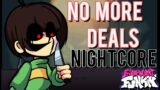 No More Deals (Nightcore) | Friday Night Funkin' Vs Chara | Skeleton Bros