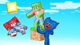 One Block SKYBLOCK with POPPY PLAYTIME in Minecraft!