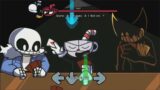 Pasta Night but Cuphead Sans and Bendy + Fla FNF