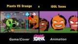 Plants VS Orange “SLICED BAD BASH” | PVZ x Annoying Orange x Come Learn With Pibby x FNF Animation