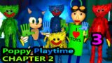 Poppy Playtime Chapter 2 PART 3 VS SONIC & BALDI! Minecraft Animation Monster Movie Story Challenge