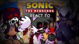 Sonic Characters React To Friday Night Funkin VS Sonic.exe Hell Reborn // GCRV // PART 2