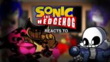 Sonic Characters react to FNF vs Indie Cross – Crossed out (Nightmare Cuphead,Sans,Bendy)