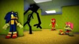 Sonic in Backrooms?! The backrooms found footage | Sonic and Tails Dancing FNF Minecraft Animation