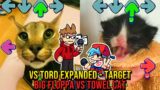 TARGET BUT BIG FLOPPA VS Towel CAT – Friday Night Funkin' Animation – VS Tord Expanded Mod