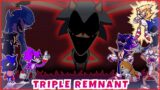 TRIPLE REMNANTS | Triple Trouble but V2.0 and 3.0 characters Sings it | FNF COVER