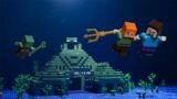 The Golden Trident – Minecraft Ocean Monument – Lego Stop Motion | Minecraft Animation