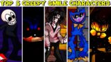 Top 5 Creepy Smile Characters in FNF – Friday Night Funkin'
