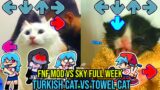 VS Sky FULL WEEK TURKISH CAT VS TOWEL CAT – Friday Night Funkin' Custom Animation Mod